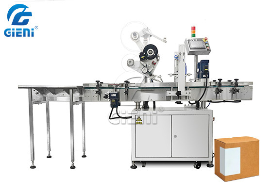 Máy dán nhãn góc ba mặt tự động Độ chính xác cao với hai đầu